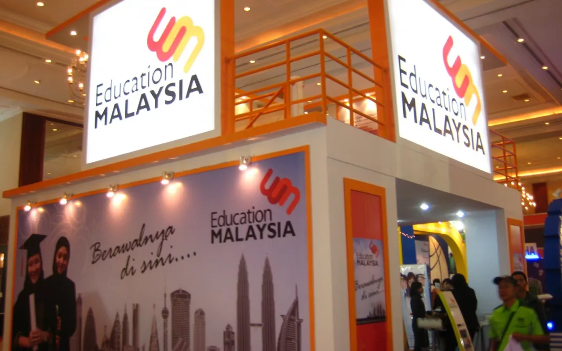 Portfolio Wooden Double Deck Booth - Education Malaysia double decker 6