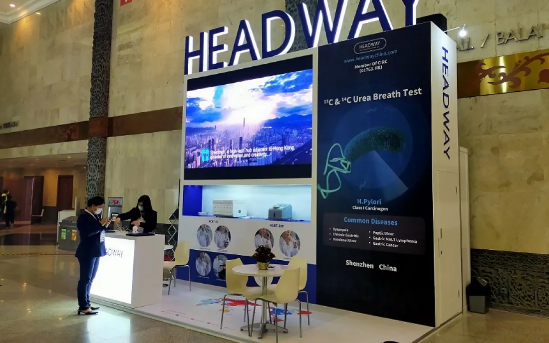 Portfolio Wooden booth Headway @ Hospex 2022 headway hospex 2022